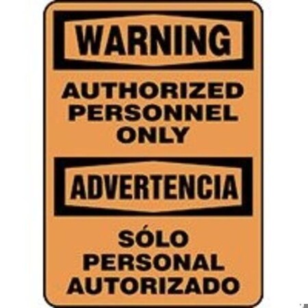 BILINGUAL WARNING Safety Sign SBMADM329XT